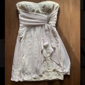 Prom/Bridesmaid Lace Dress with Jeweled Decoration